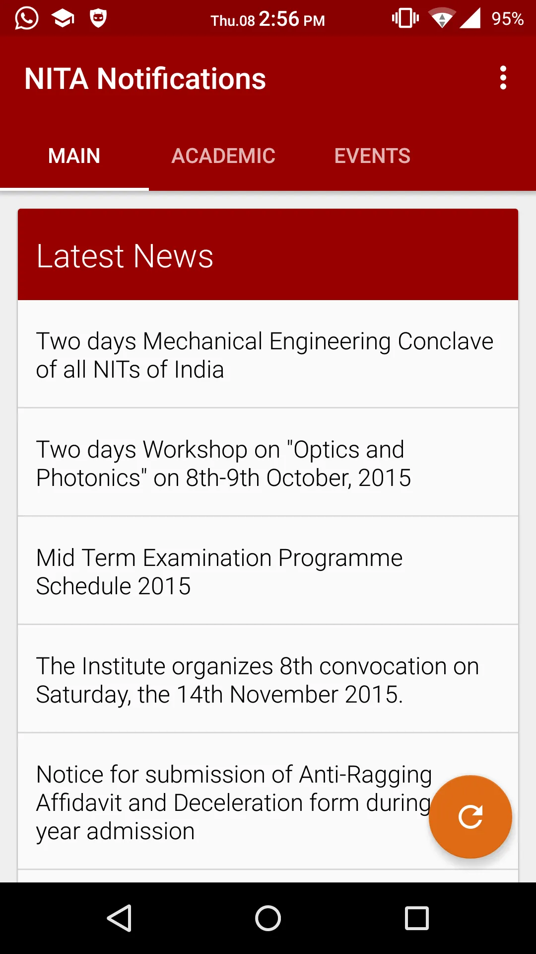 NIT Agartala Notices | Indus Appstore | Screenshot