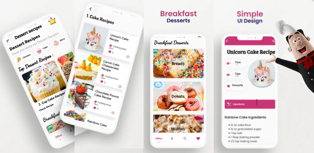 Dessert Recipes Offline | Indus Appstore | Screenshot