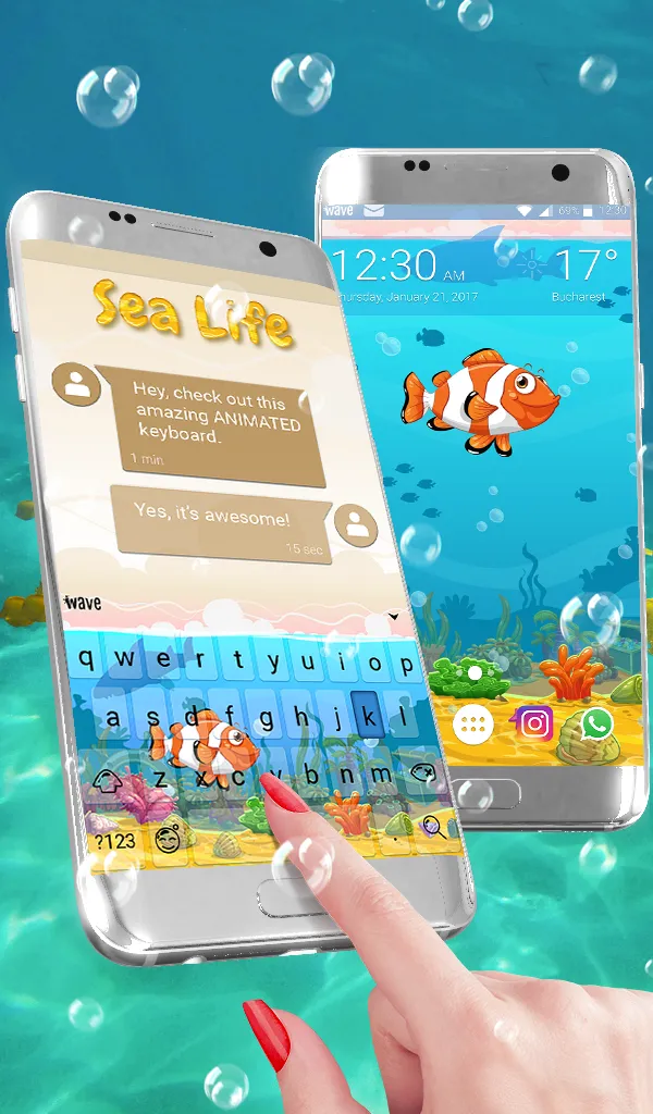 Sea Life Keyboard & Wallpaper | Indus Appstore | Screenshot