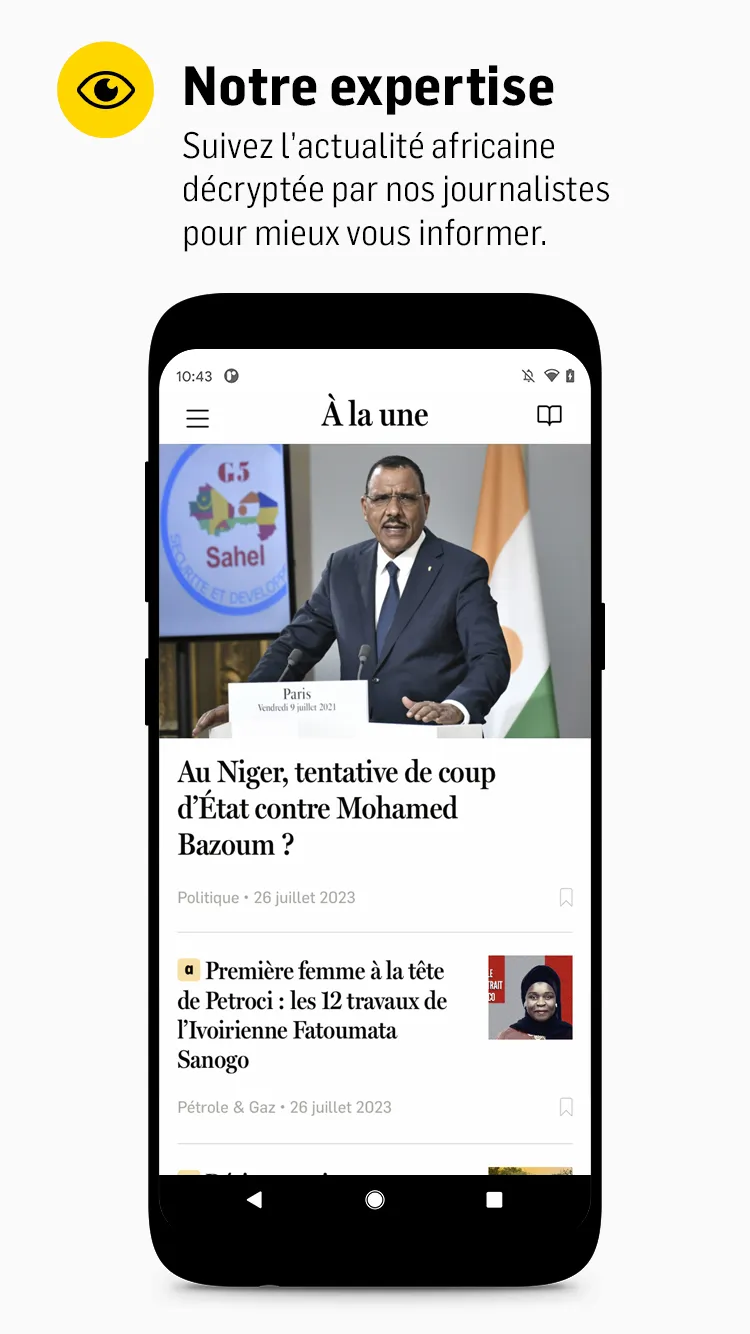 JeuneAfrique.com | Indus Appstore | Screenshot