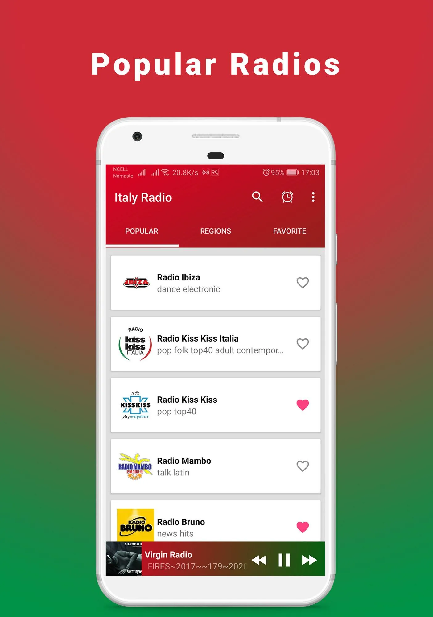 Italy Radio - Online FM Radio | Indus Appstore | Screenshot