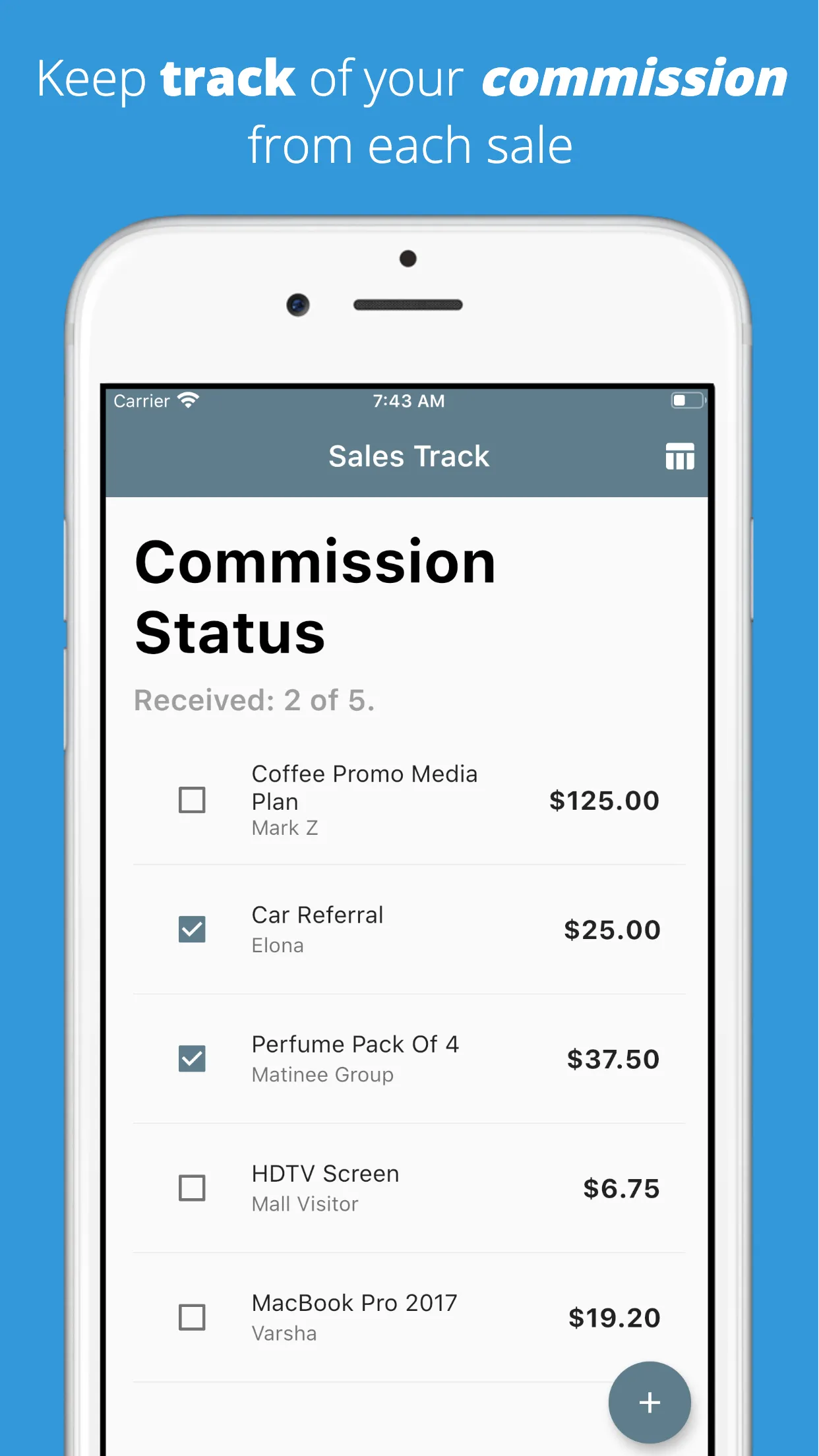 Sales Commission Tracker | Indus Appstore | Screenshot