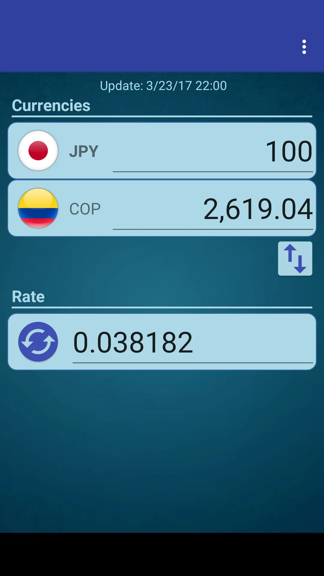 Japan Yen x Colombia Peso | Indus Appstore | Screenshot