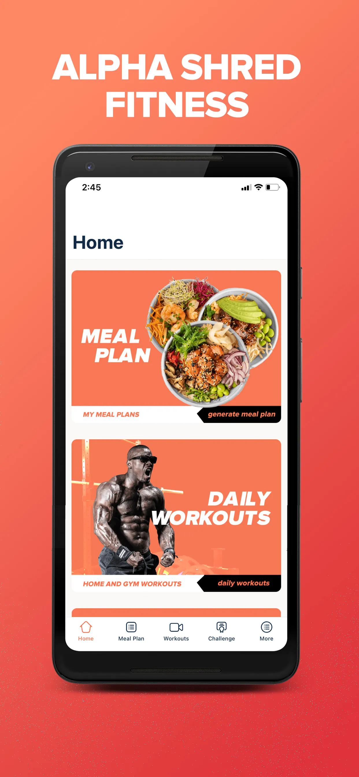 Alpha Shred Fitness Challenge | Indus Appstore | Screenshot