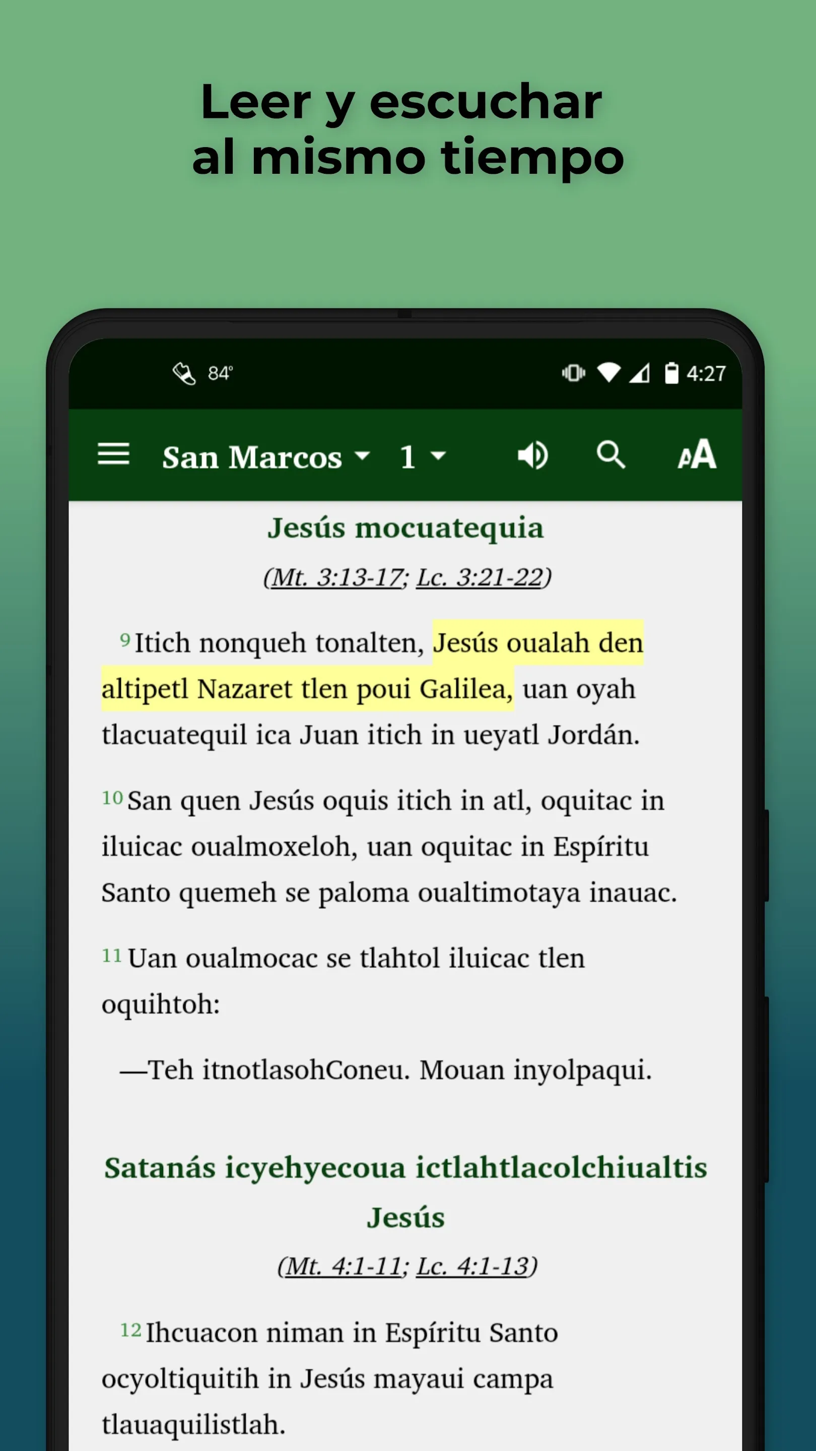 Náhuatl Zacatlán Bible | Indus Appstore | Screenshot