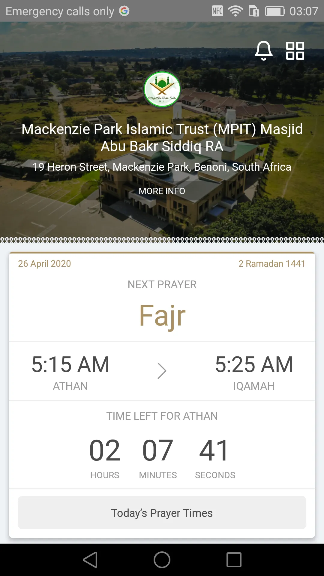 Masjid Abu Bakr Siddiq RA - MP | Indus Appstore | Screenshot