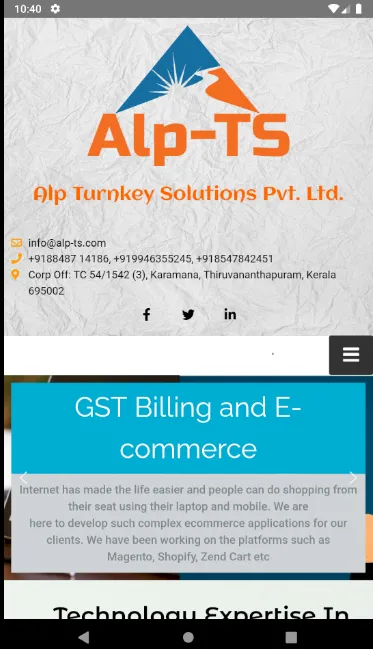 Alp Turnkey Solutions | Indus Appstore | Screenshot