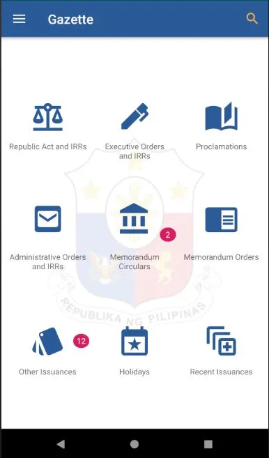 Official Gazette Philippines | Indus Appstore | Screenshot