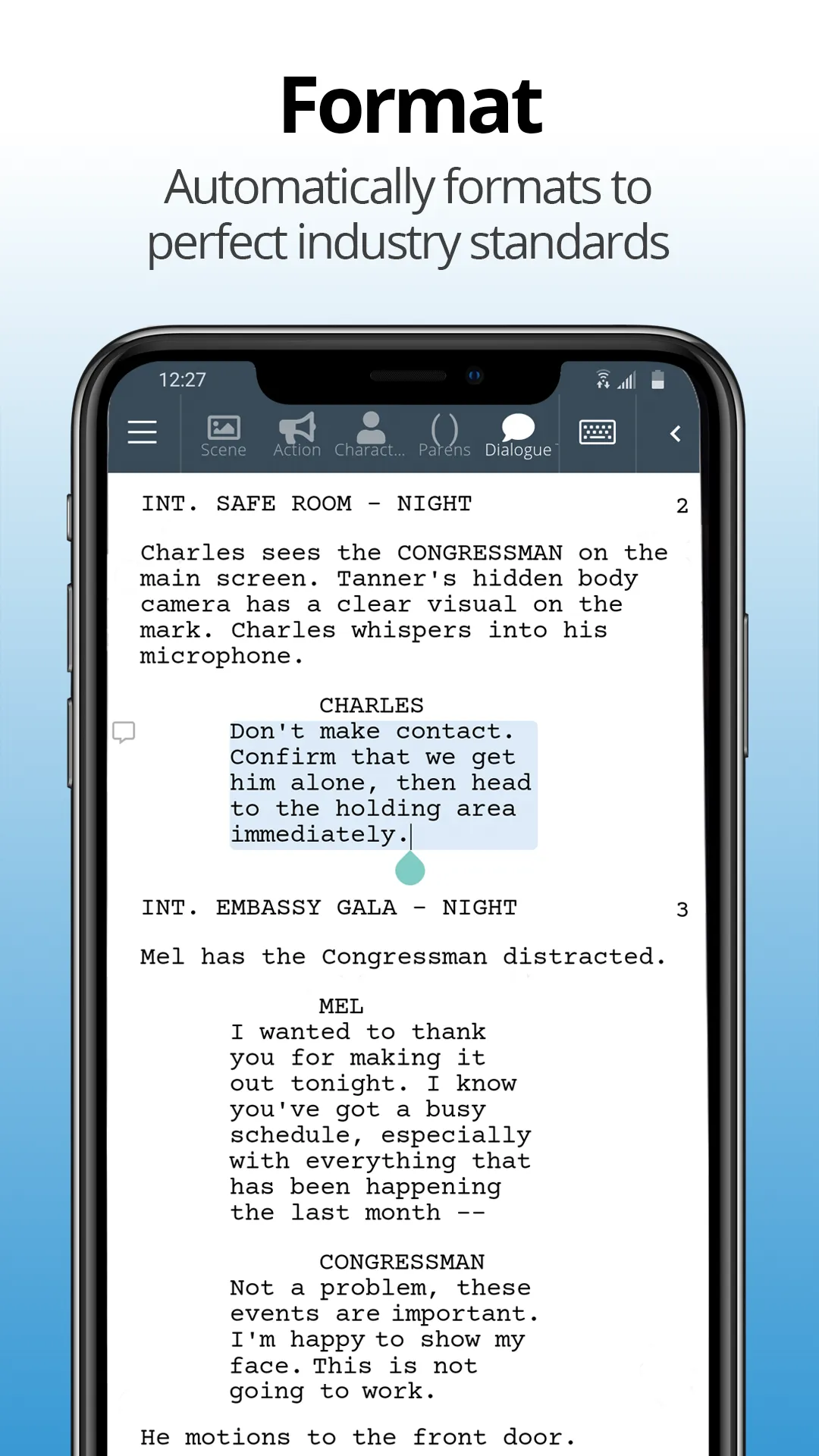 WriterDuet | Indus Appstore | Screenshot