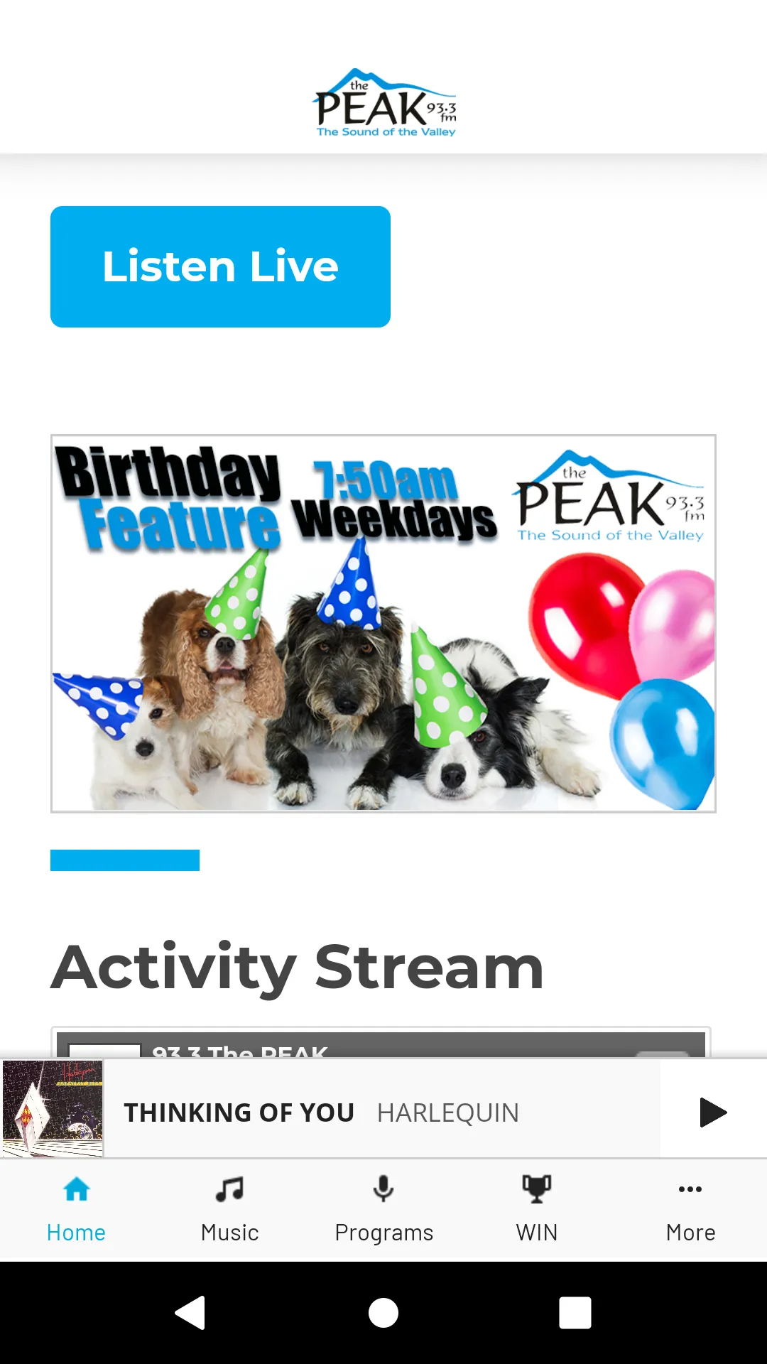 93.3 The Peak - Alberni Valley | Indus Appstore | Screenshot