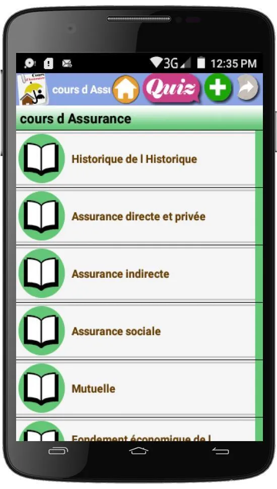 Cours d Assurance | Indus Appstore | Screenshot