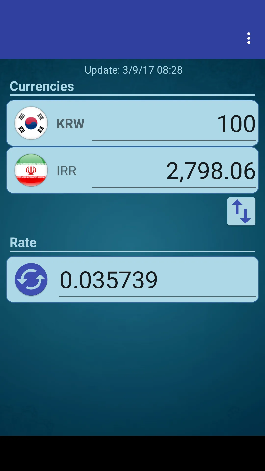 S Korea Won x Iranian Rial | Indus Appstore | Screenshot