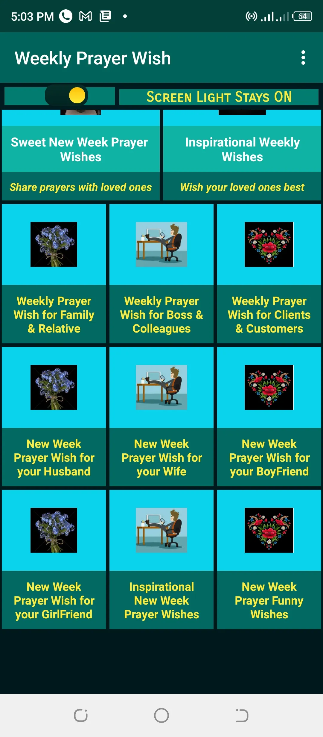 Weekly Prayer Wishes | Indus Appstore | Screenshot