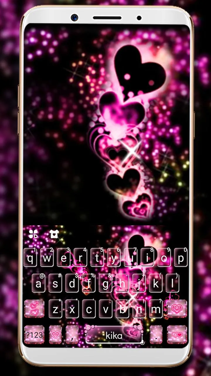 Sparkling Love Keyboard Theme | Indus Appstore | Screenshot