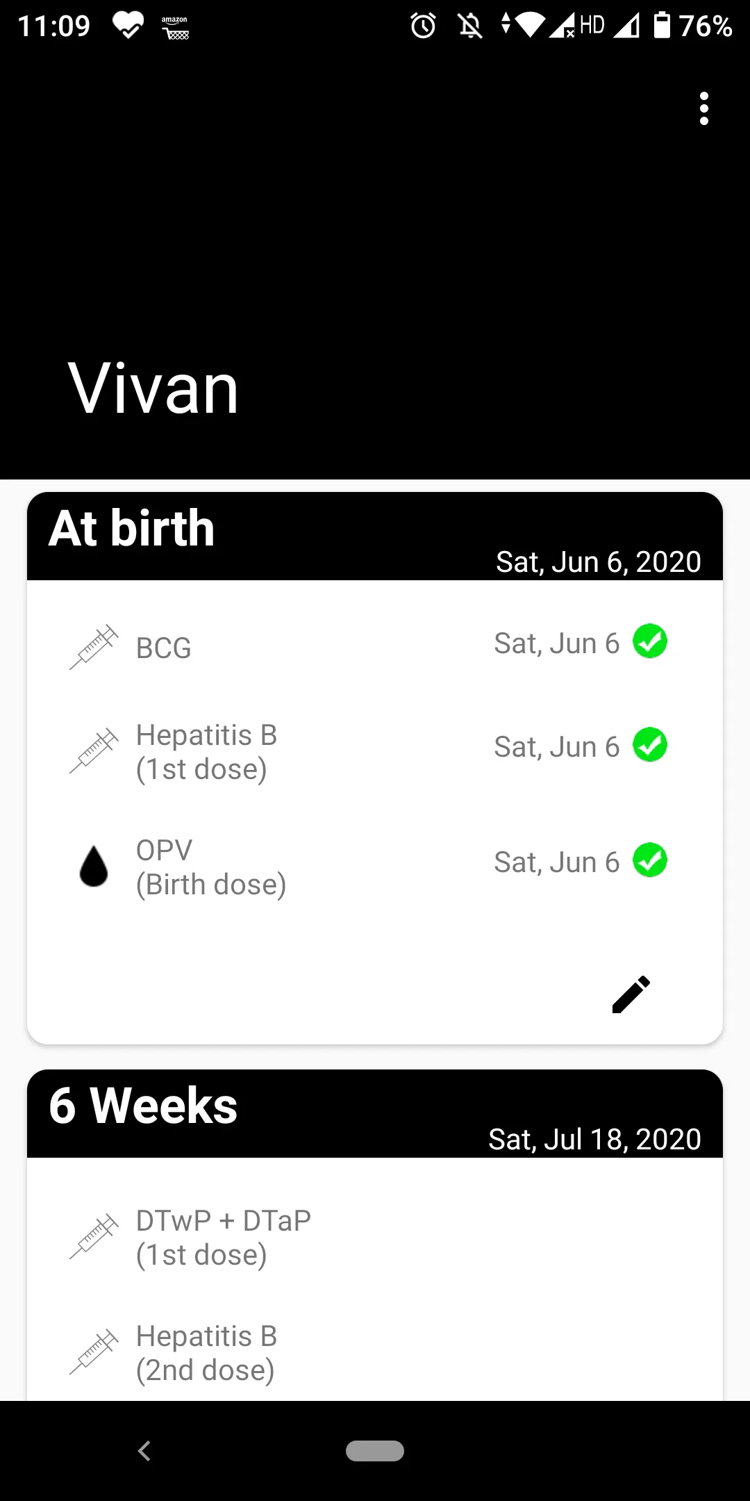 Indian Vaccination Schedule | Indus Appstore | Screenshot