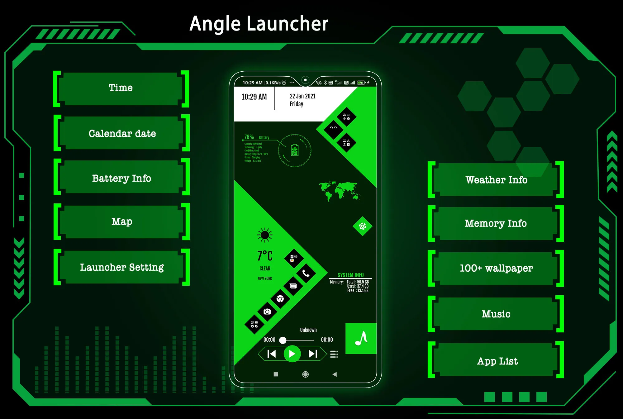 Angle Launcher - App lock | Indus Appstore | Screenshot