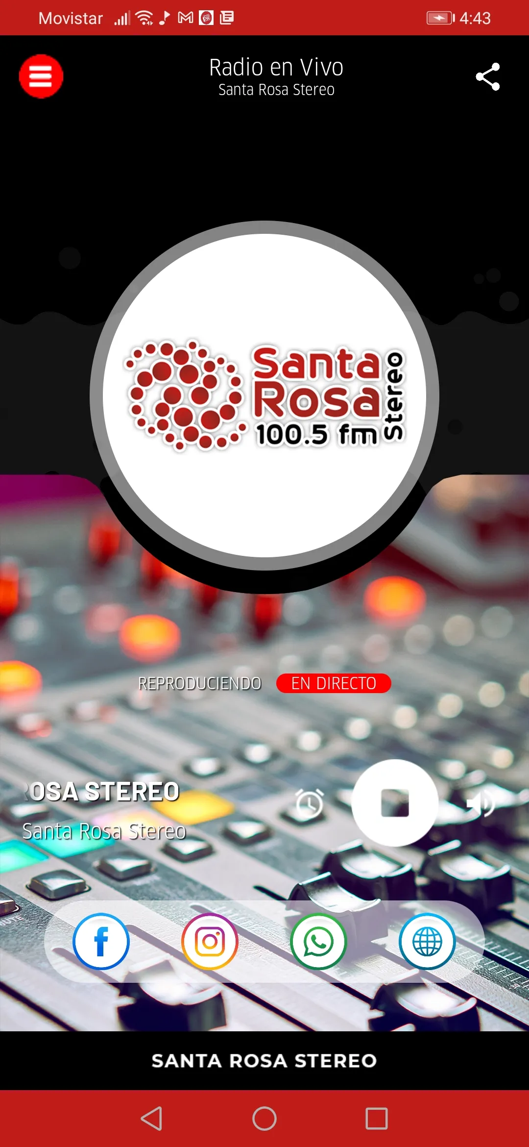 Santa Rosa Stereo | Indus Appstore | Screenshot