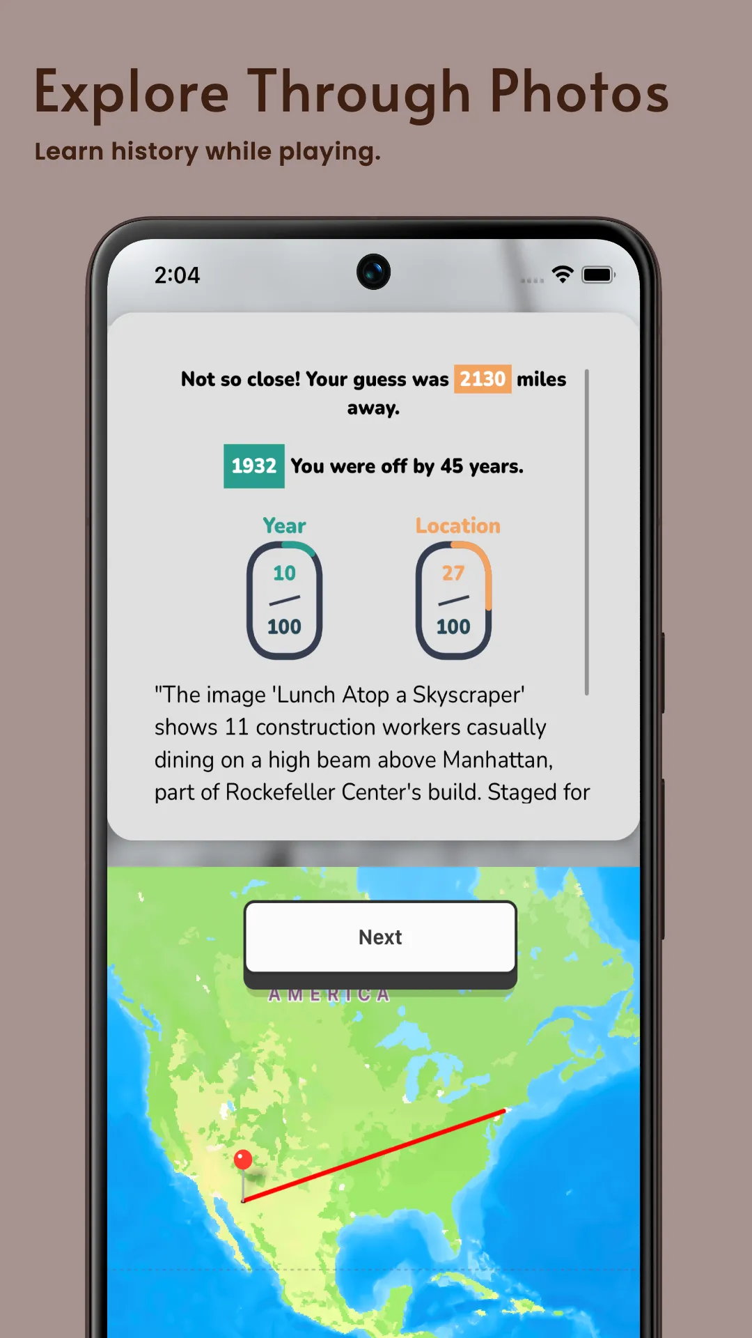 WhenWhere - Map History Trivia | Indus Appstore | Screenshot