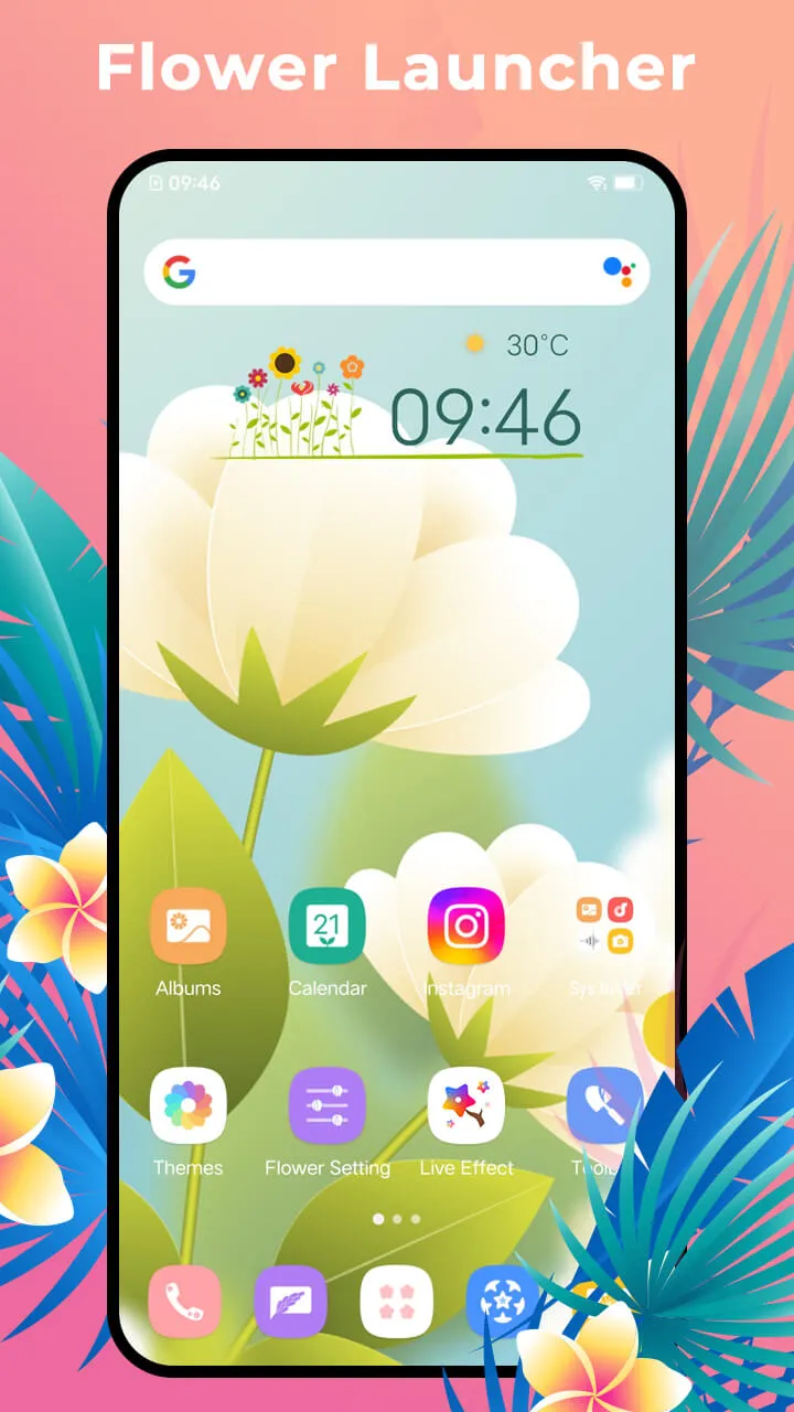 Flower Launcher, beauty themes | Indus Appstore | Screenshot