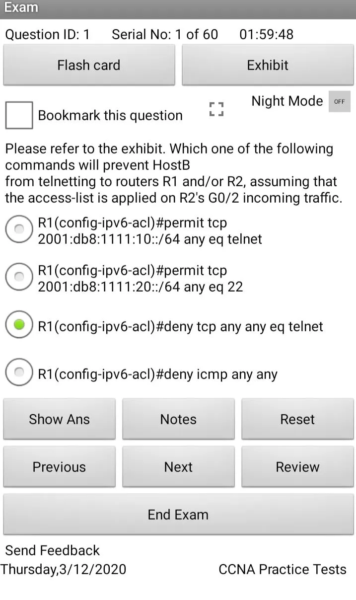 Sim-Ex Practice Exams for CCNA | Indus Appstore | Screenshot