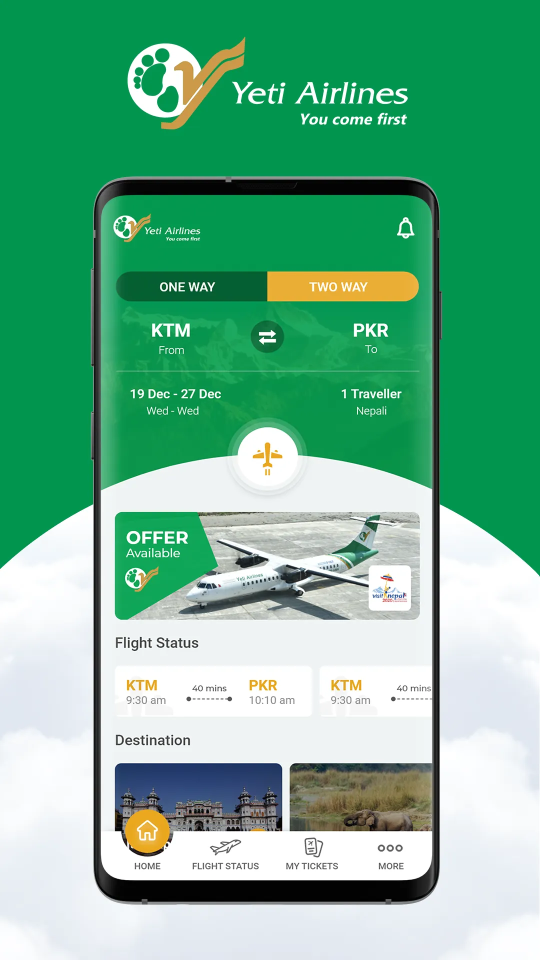 Yeti Airlines | Indus Appstore | Screenshot