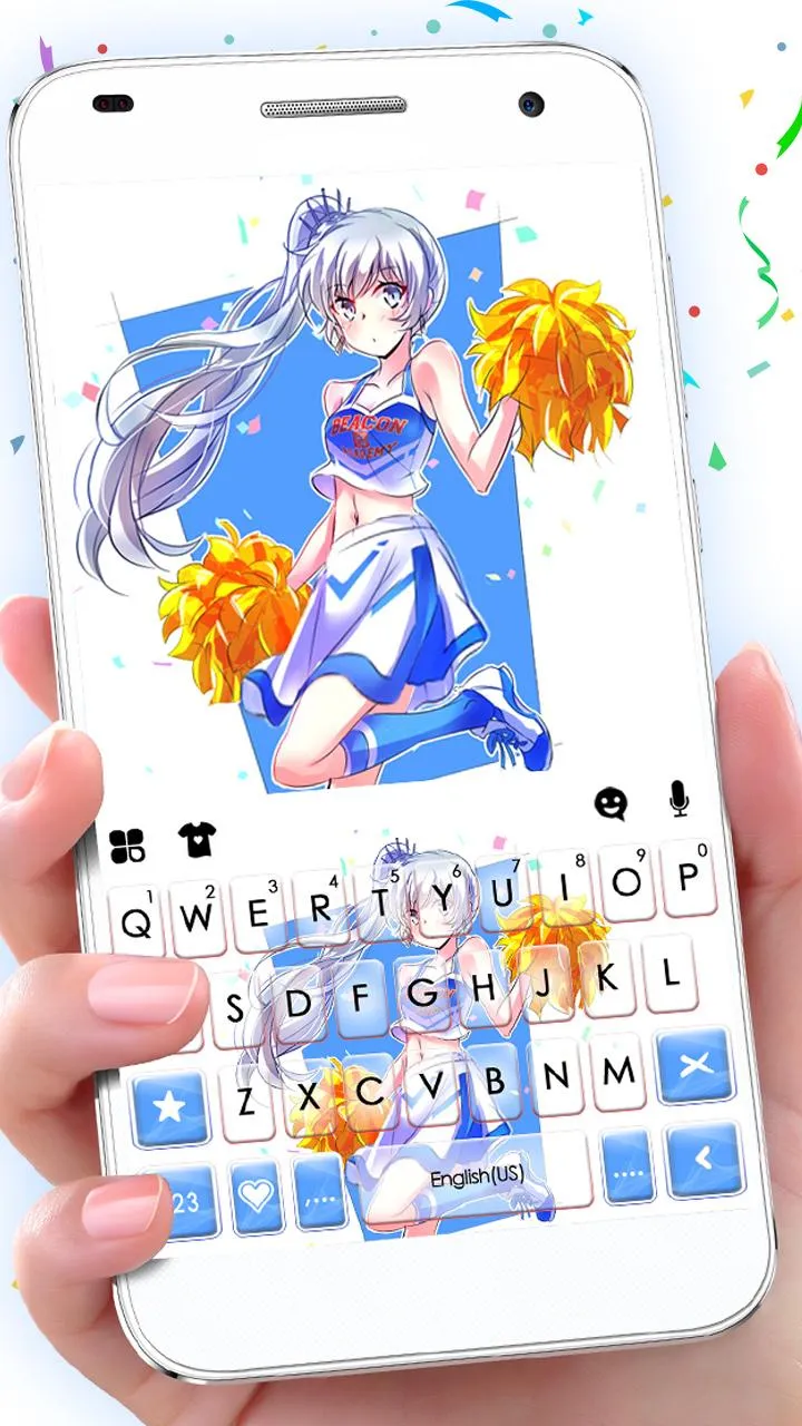 Cute Cheerleader Keyboard Them | Indus Appstore | Screenshot