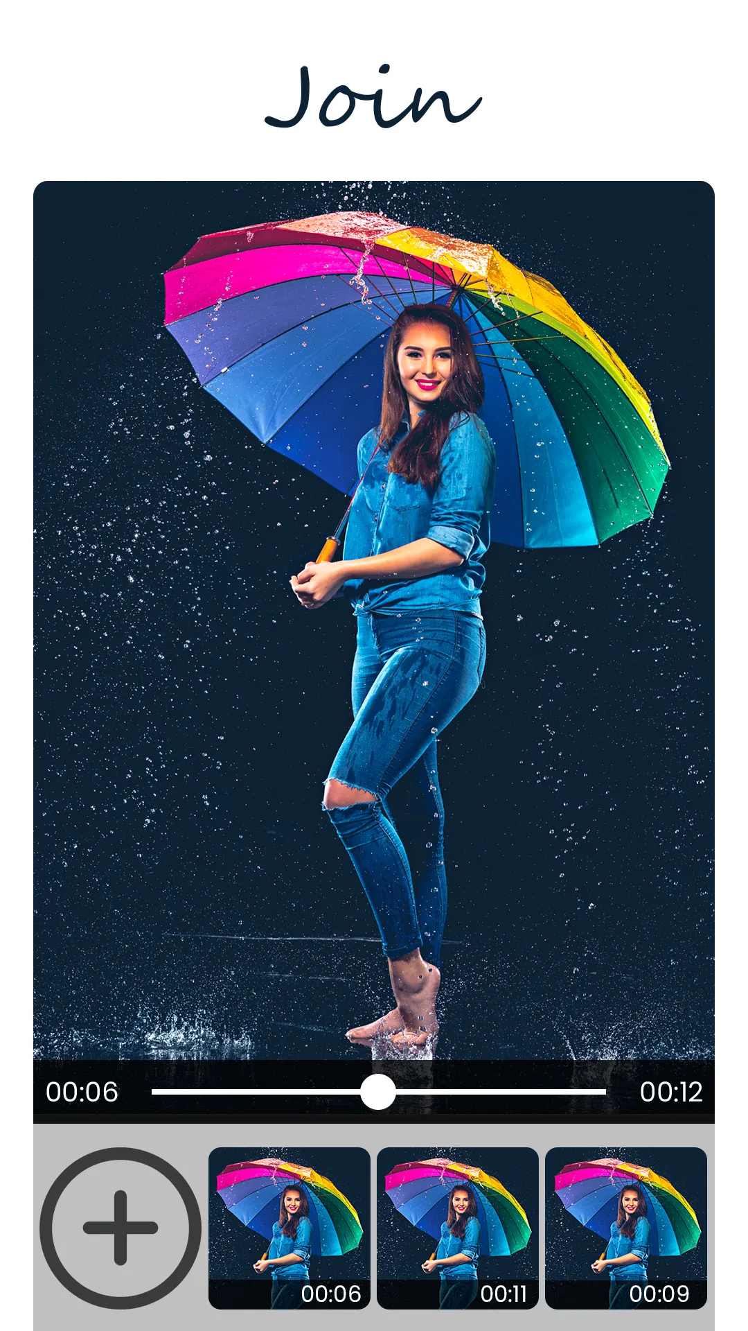 Rain Video Music -Photo Editor | Indus Appstore | Screenshot