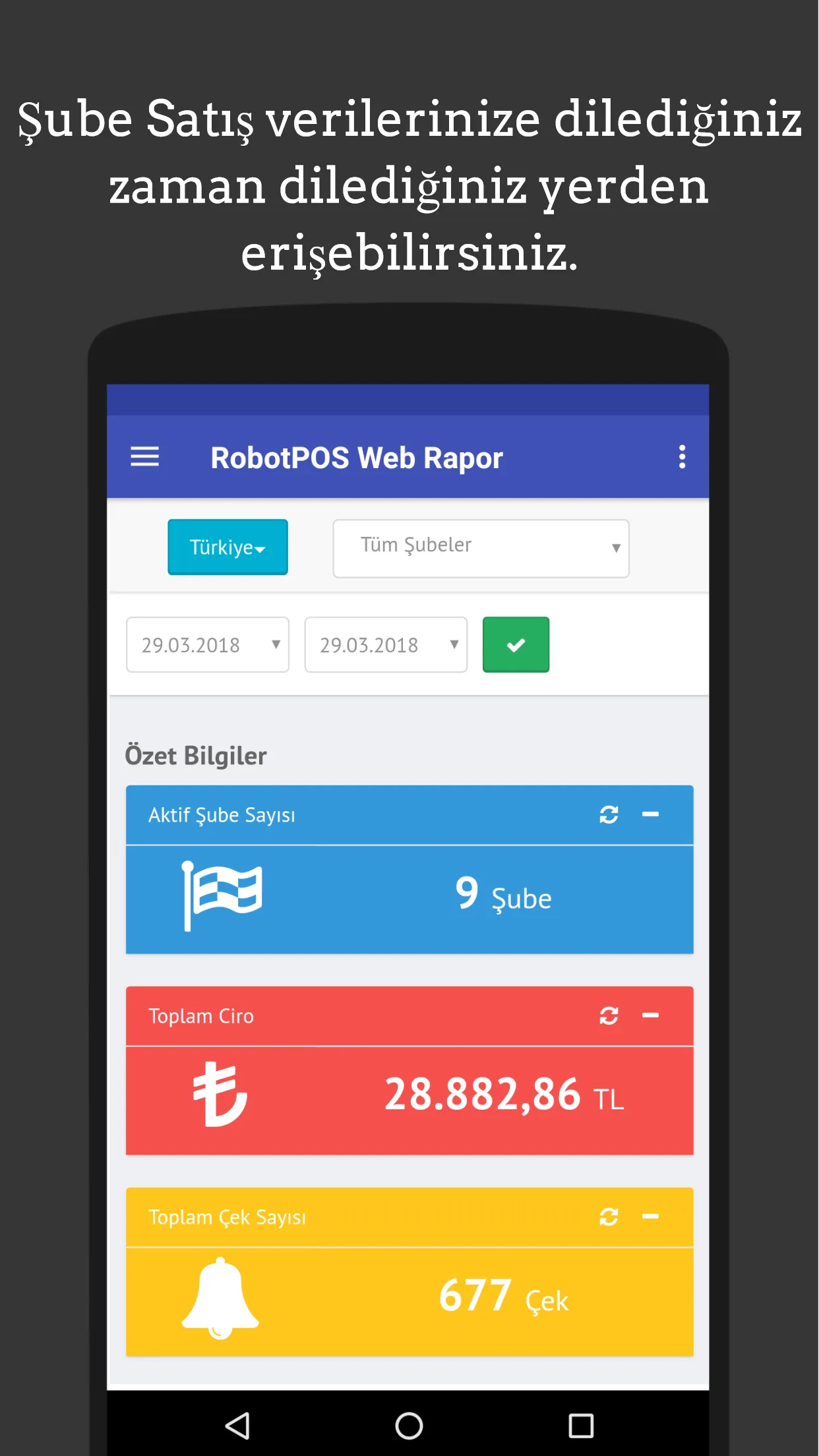 RobotPOS Web Rapor | Indus Appstore | Screenshot