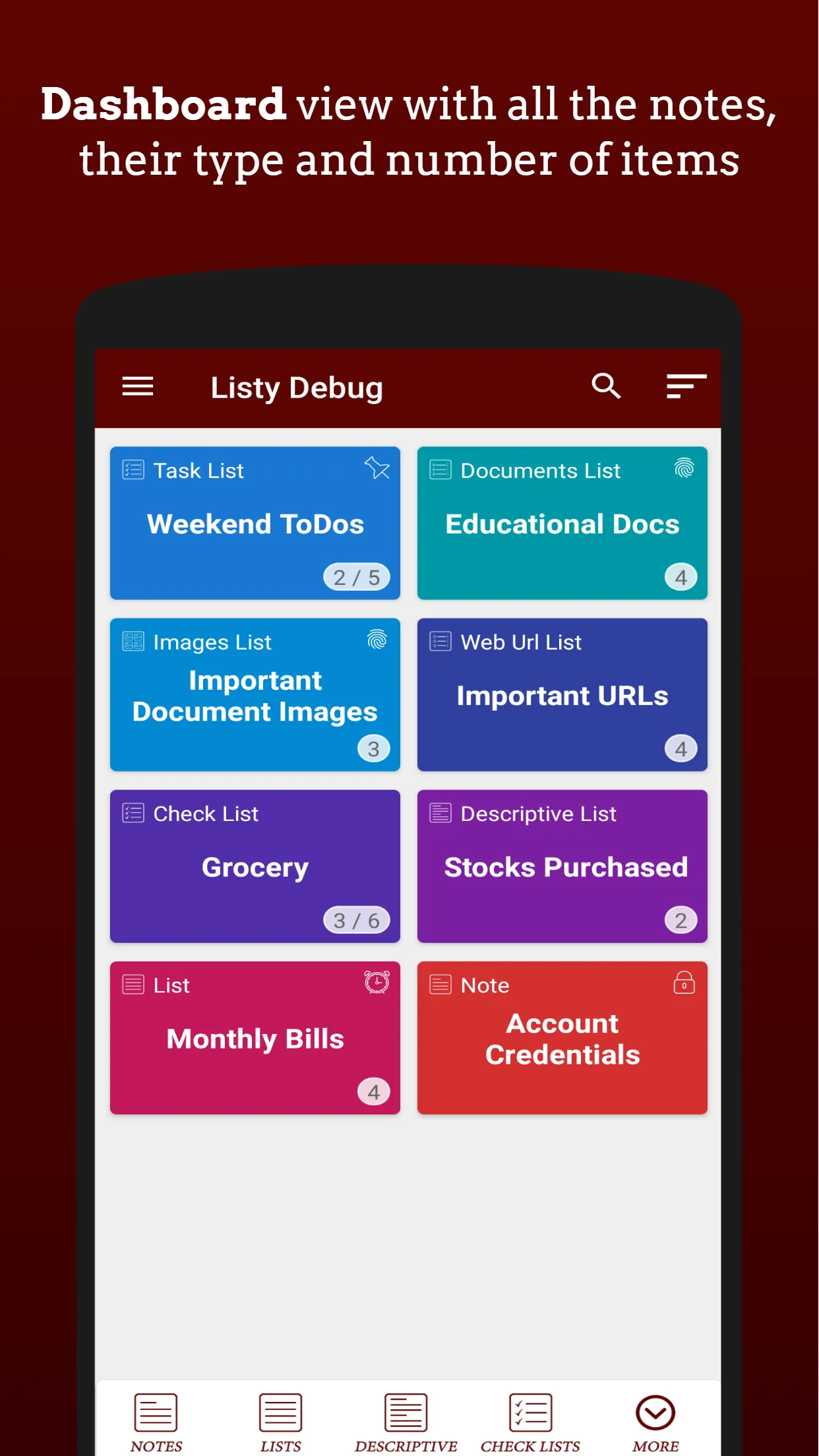 Listy - Notes, Lists and More | Indus Appstore | Screenshot