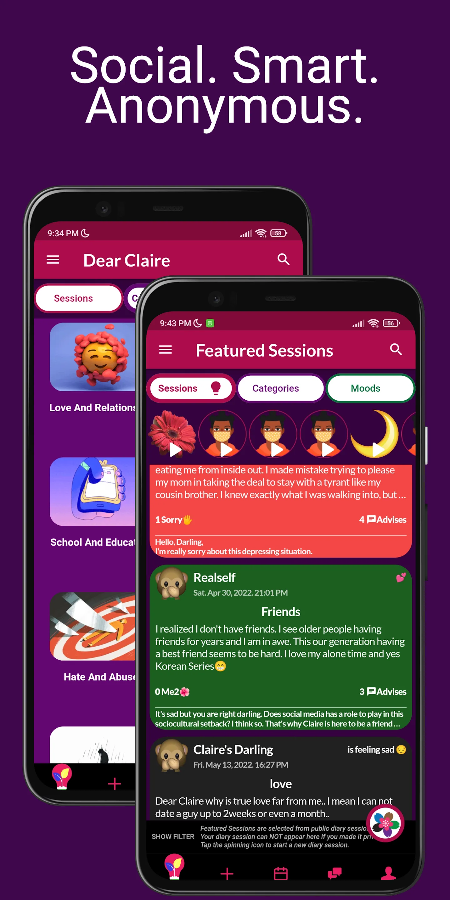 Dear Claire -Secret Diary Chat | Indus Appstore | Screenshot