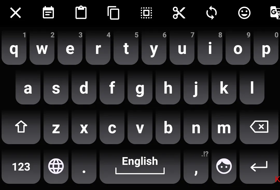 KKeyboard GreyMix Theme | Indus Appstore | Screenshot