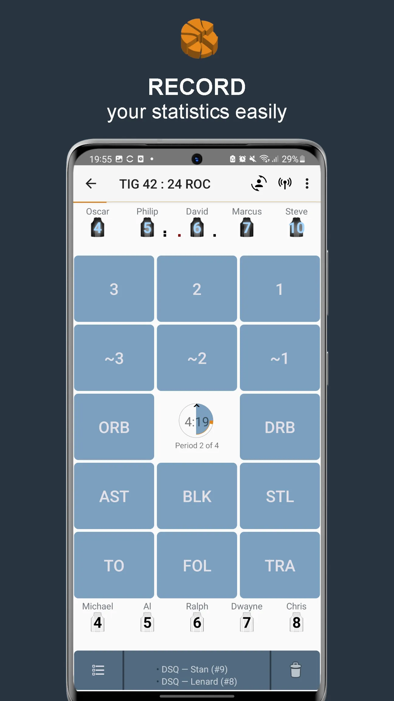 Statastic Basketball Tracker | Indus Appstore | Screenshot