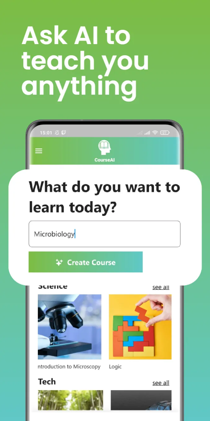 CourseAI: Learn Anything | Indus Appstore | Screenshot