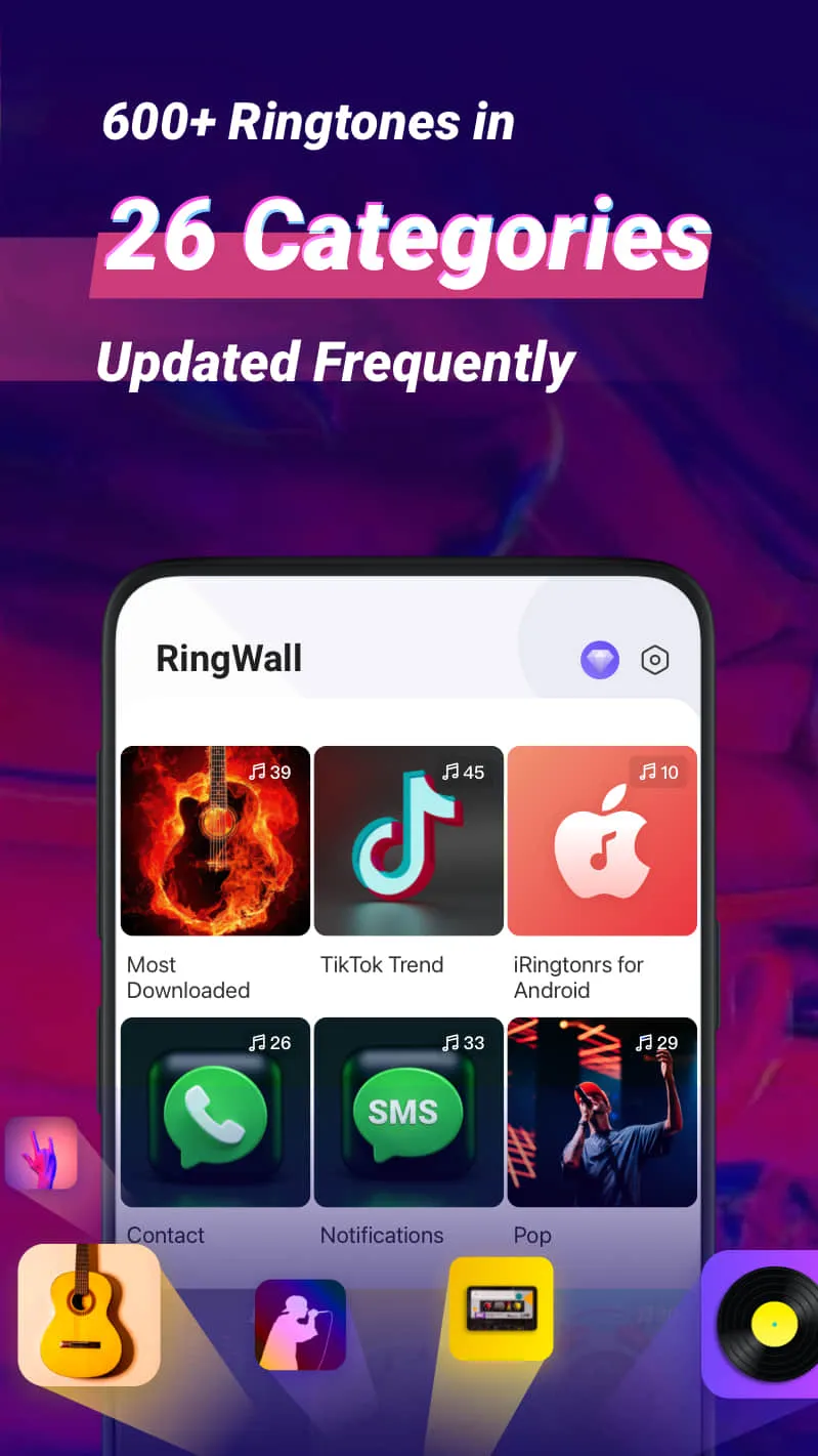 Ringtones songs - RingWall | Indus Appstore | Screenshot