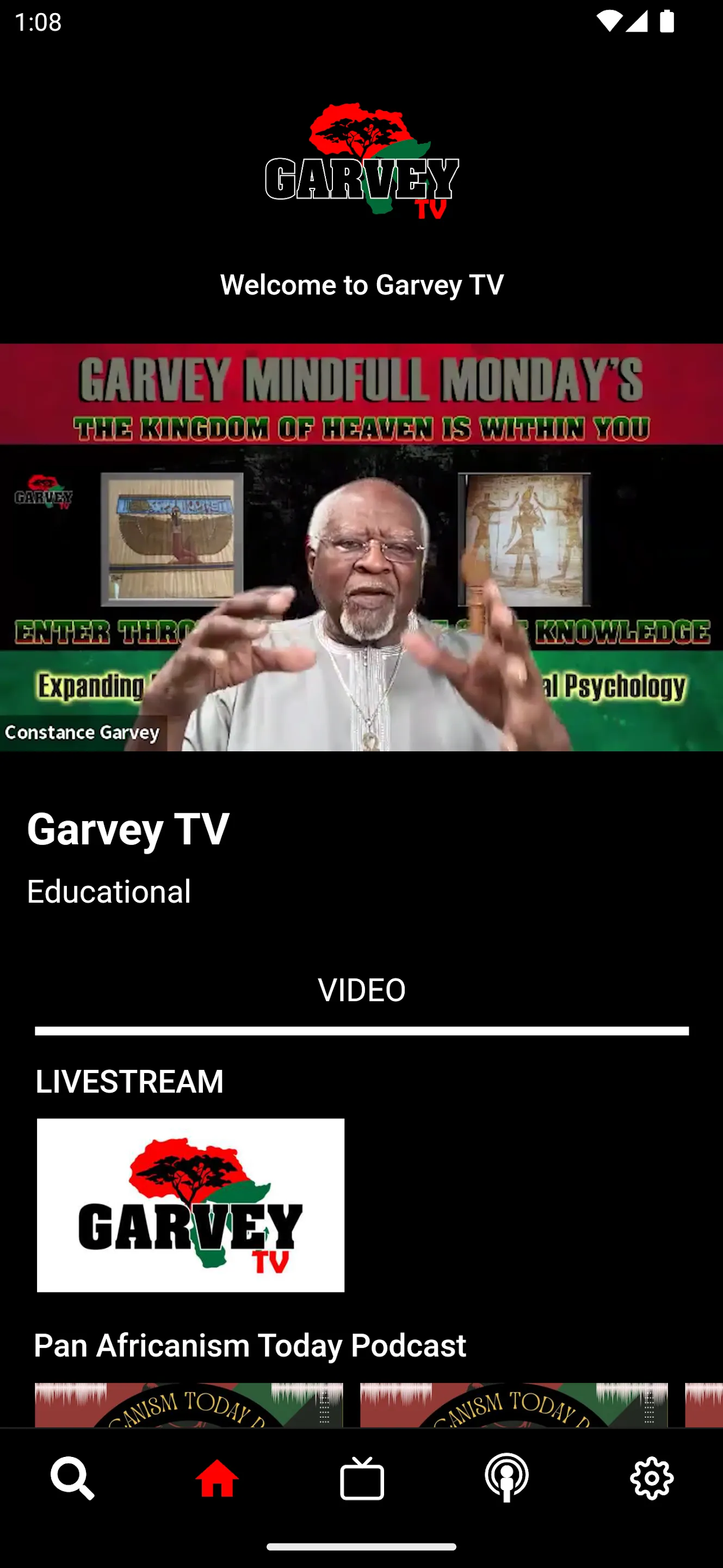 Garvey TV | Indus Appstore | Screenshot