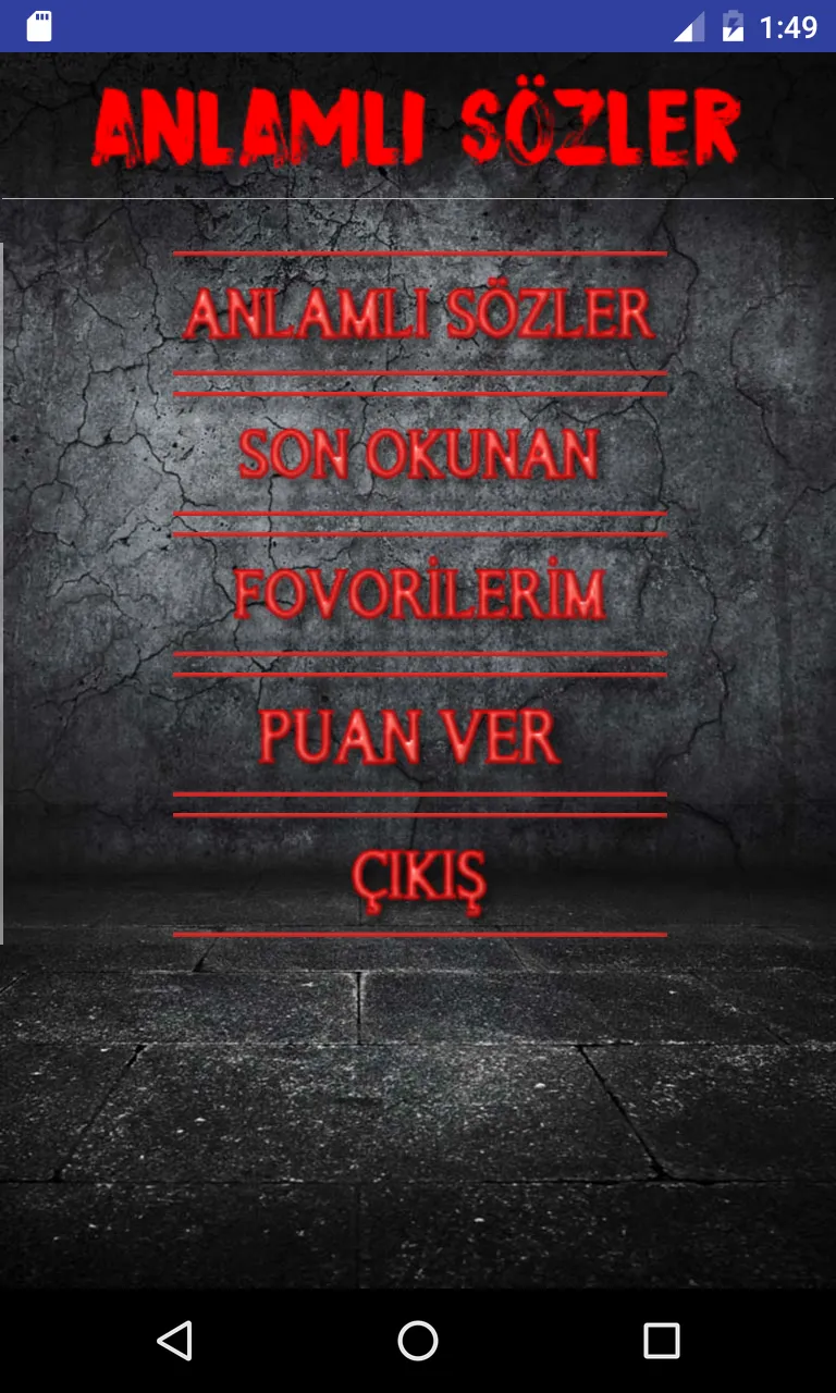 Anlamlı Sözler | Indus Appstore | Screenshot