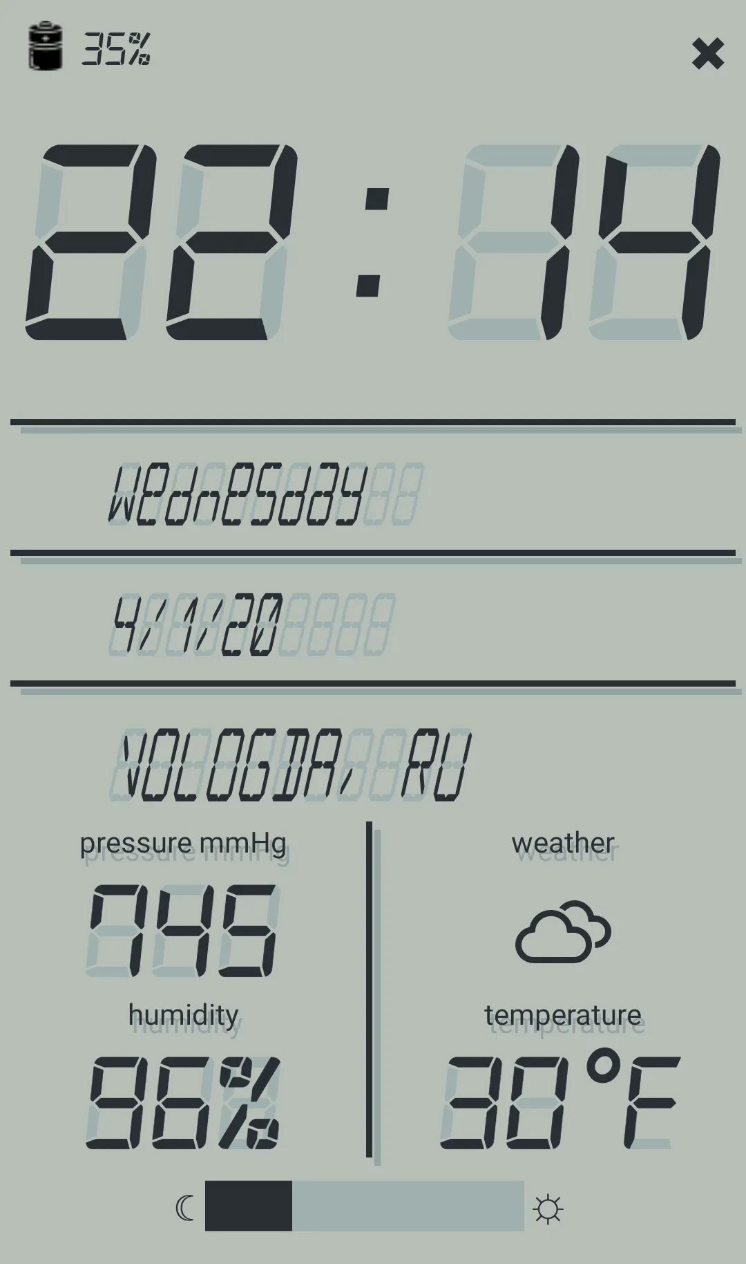 LCD talking night clock | Indus Appstore | Screenshot