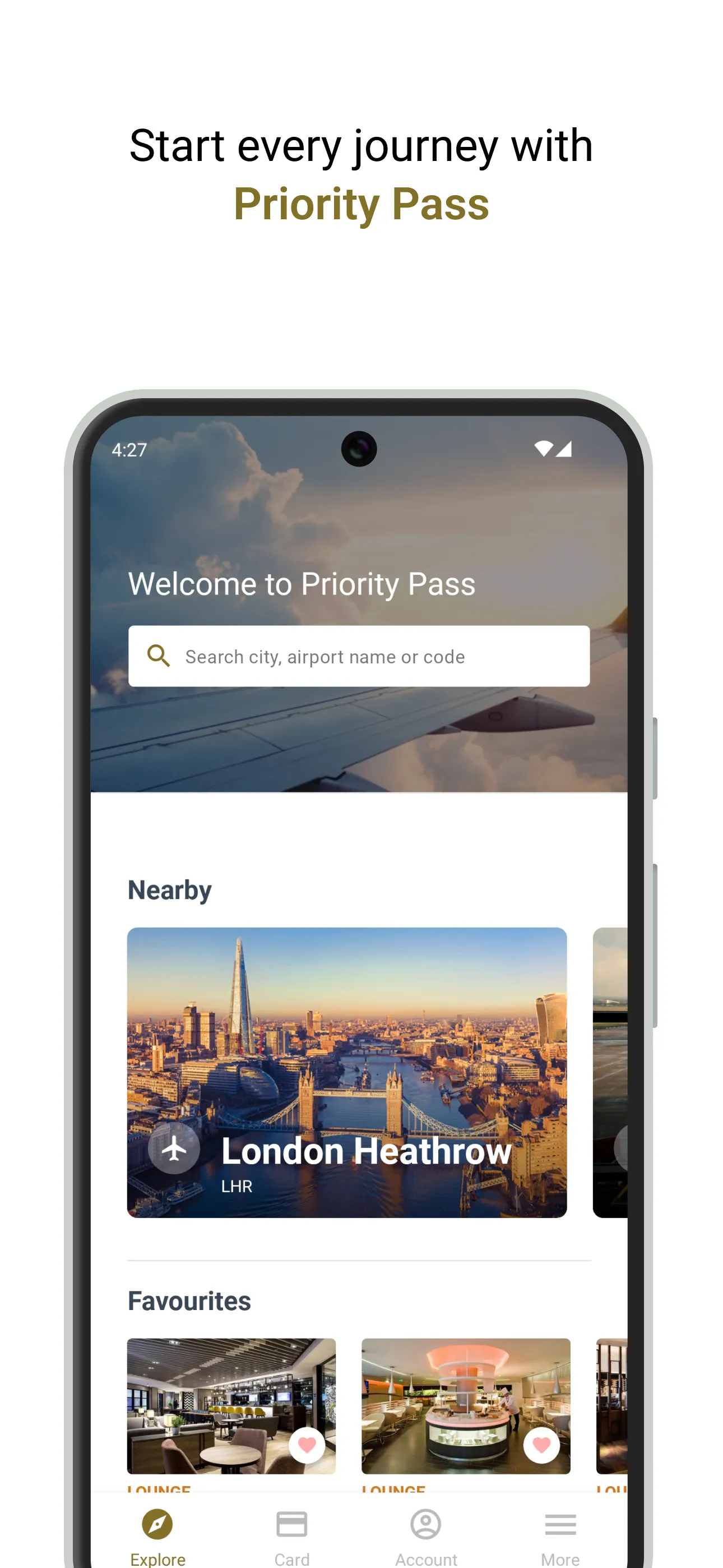 Priority Pass™ | Indus Appstore | Screenshot