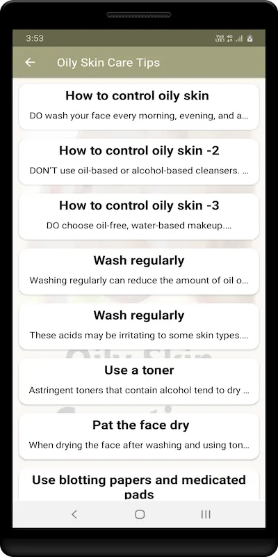 Oily Skin Care Tips | Indus Appstore | Screenshot