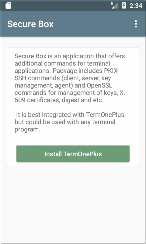 SecureBox-ssh,sftp,scp and etc | Indus Appstore | Screenshot