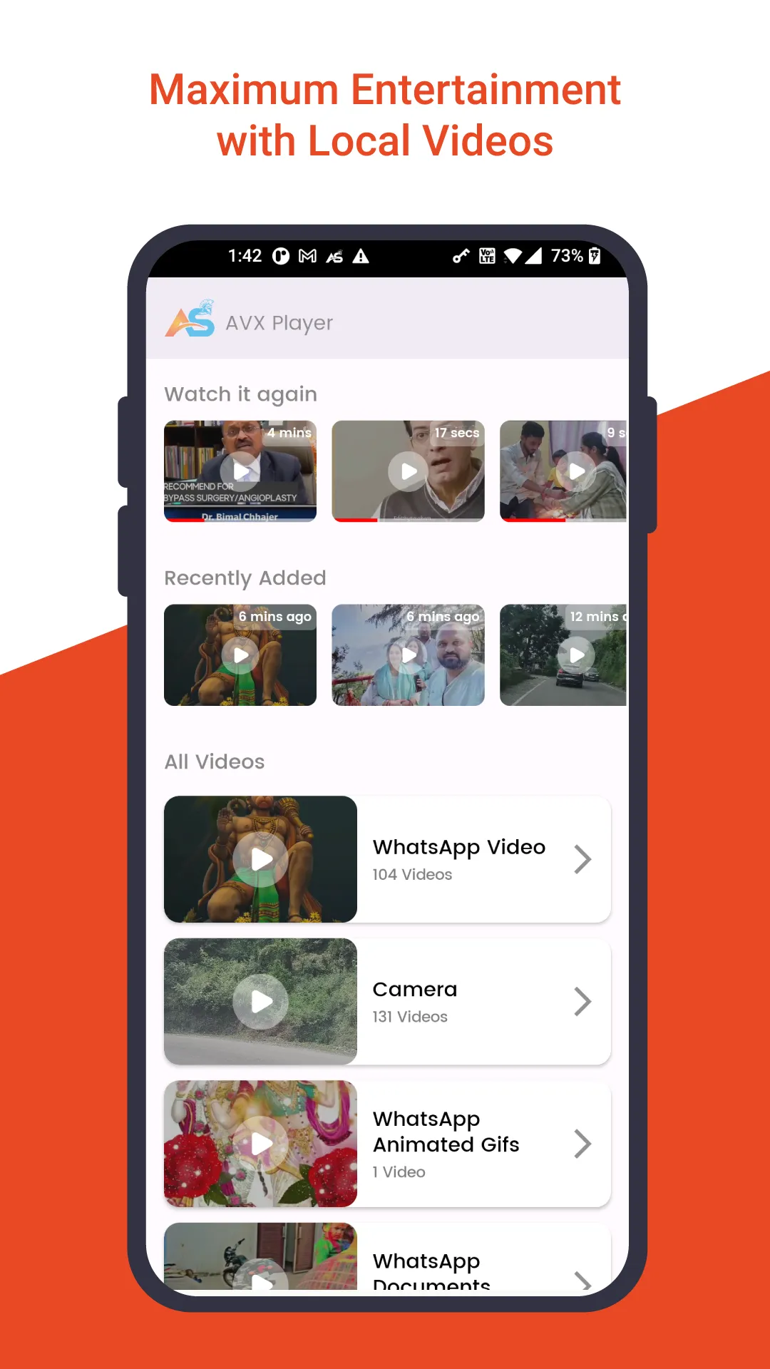 AVX Video Player All Formats | Indus Appstore | Screenshot