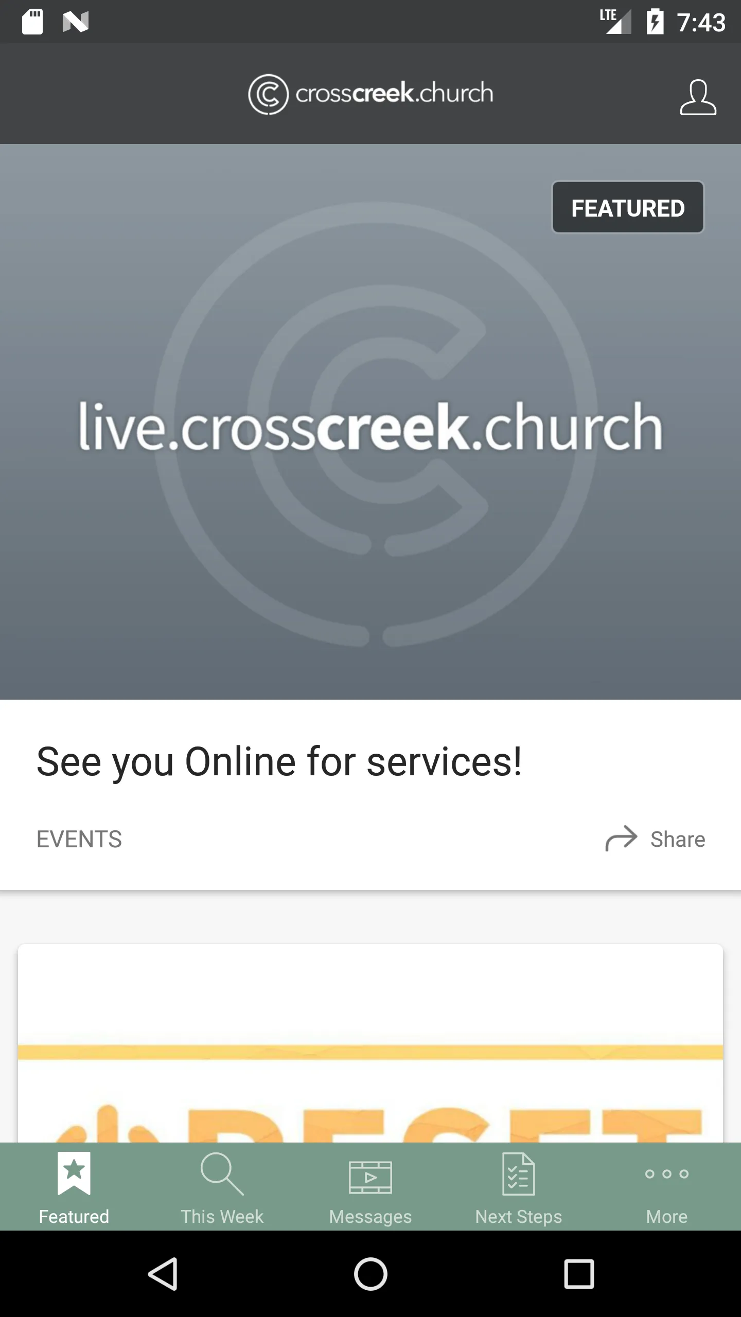 crosscreek.church | Indus Appstore | Screenshot