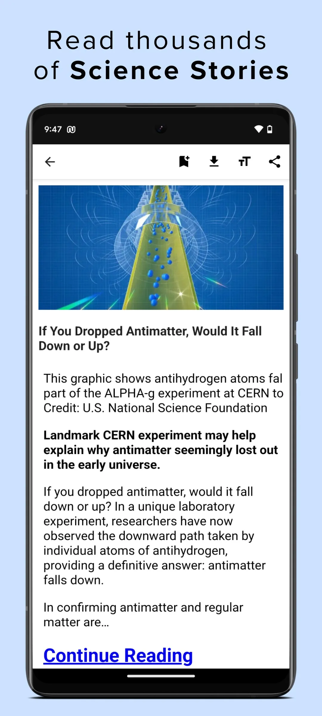 Science News Daily | Indus Appstore | Screenshot