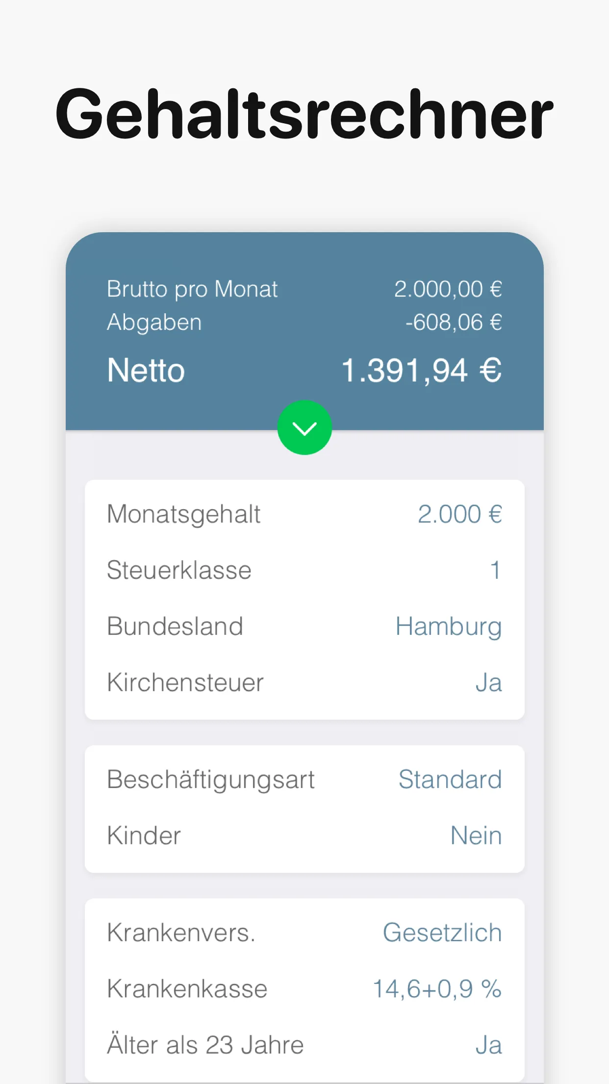 Bruno - Brutto Netto Rechner | Indus Appstore | Screenshot