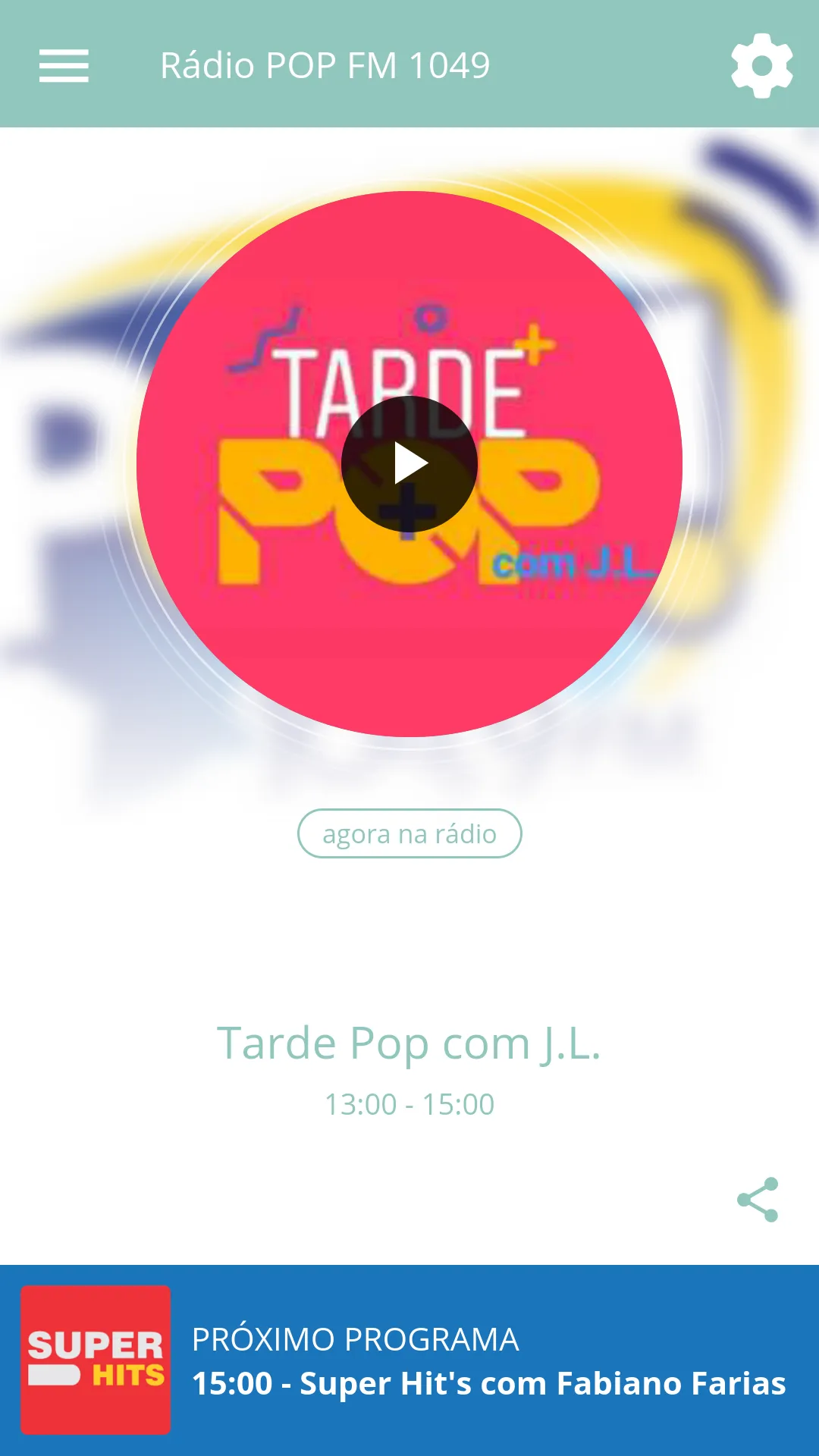 Rádio POP FM 1049 | Indus Appstore | Screenshot