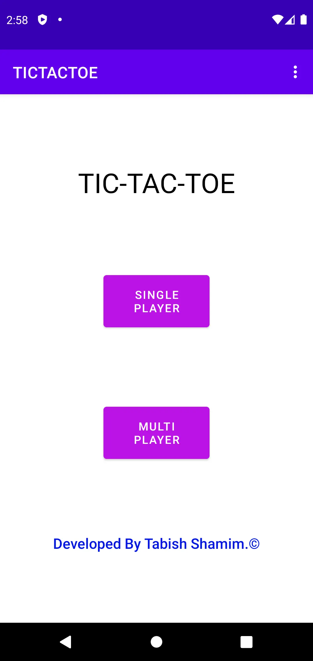 TIC-TAC-TOE | Indus Appstore | Screenshot