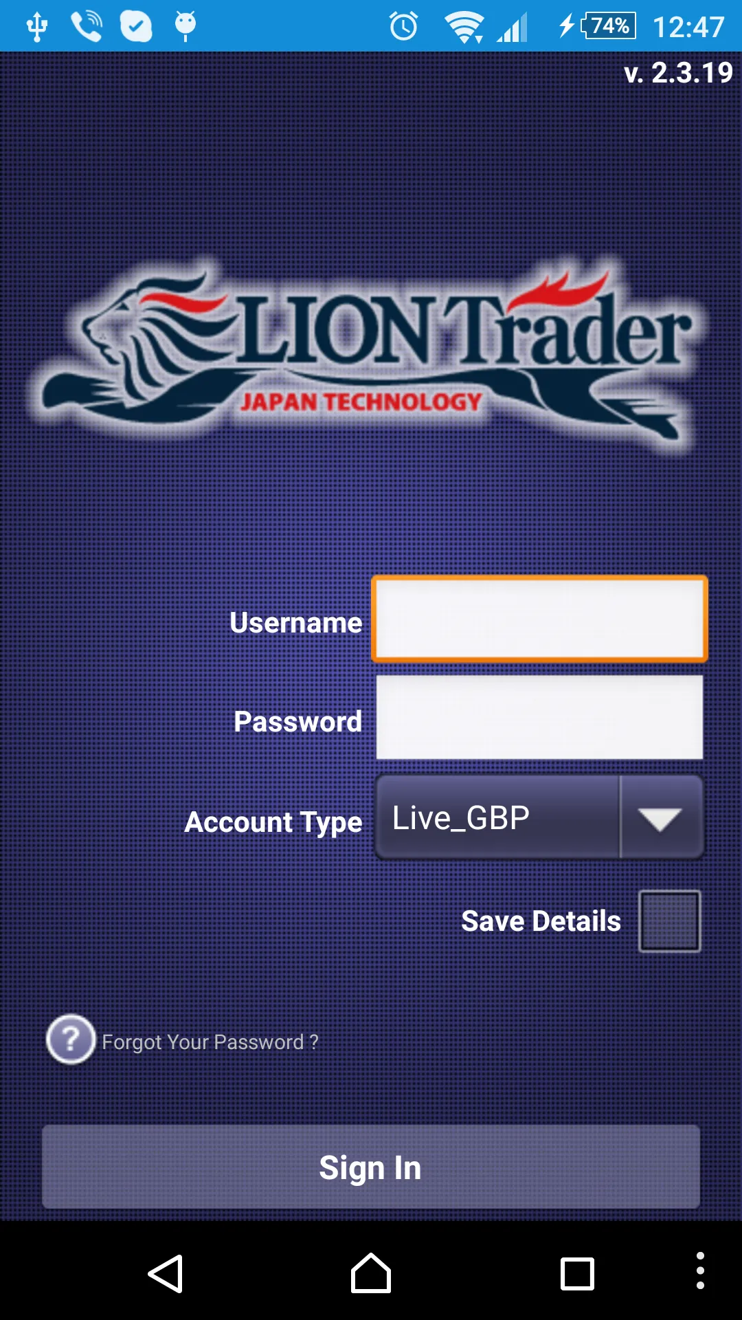 LION Android Trader | Indus Appstore | Screenshot