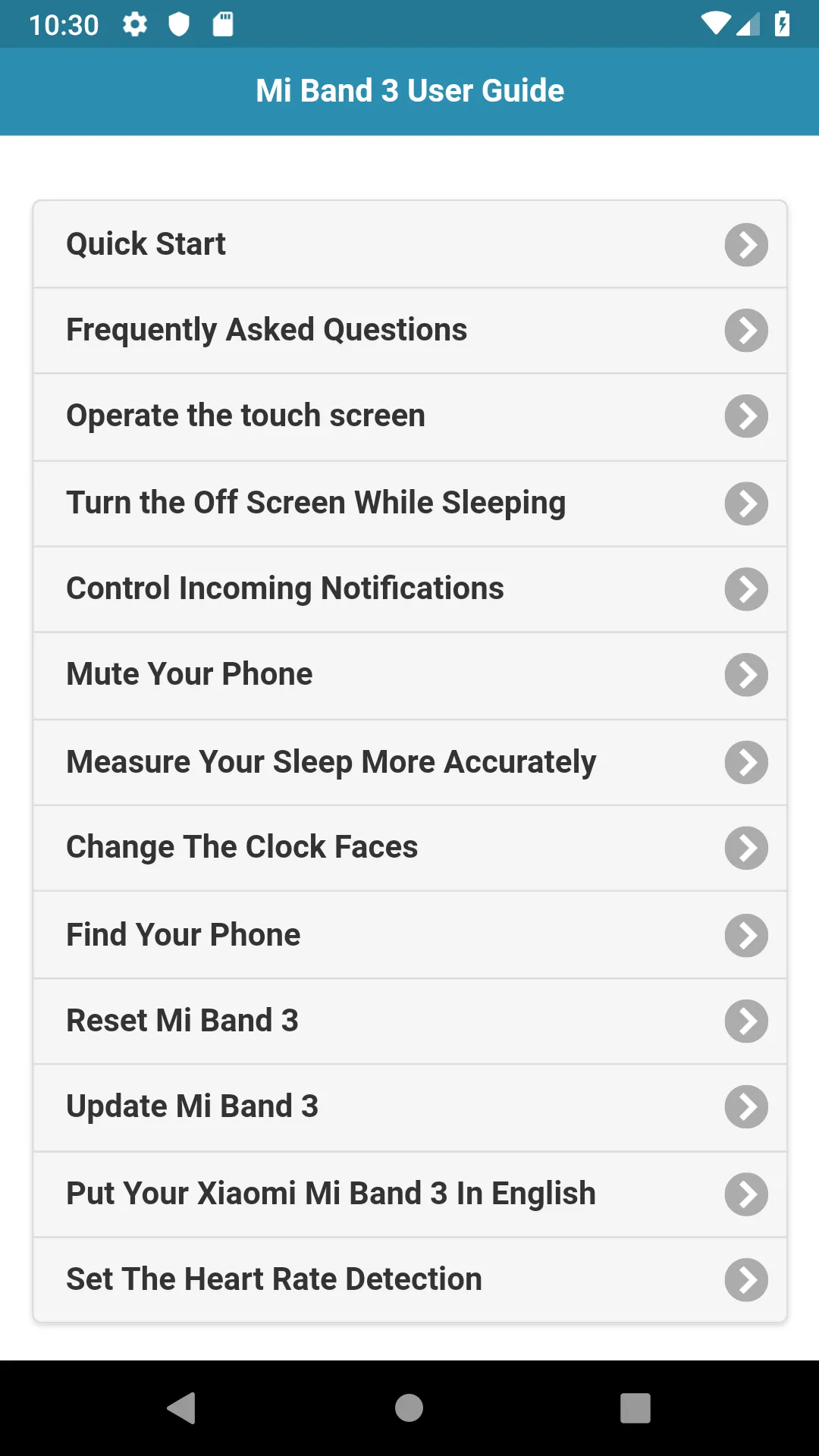 User Guide for Mi Band 3 | Indus Appstore | Screenshot