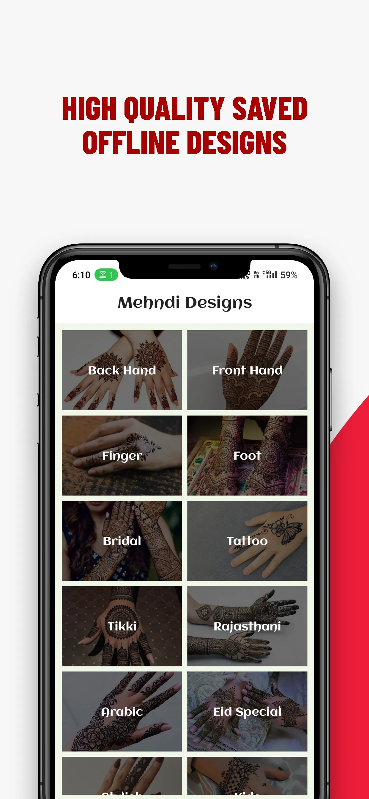 Mehndi Designs 2024: Henna Art | Indus Appstore | Screenshot