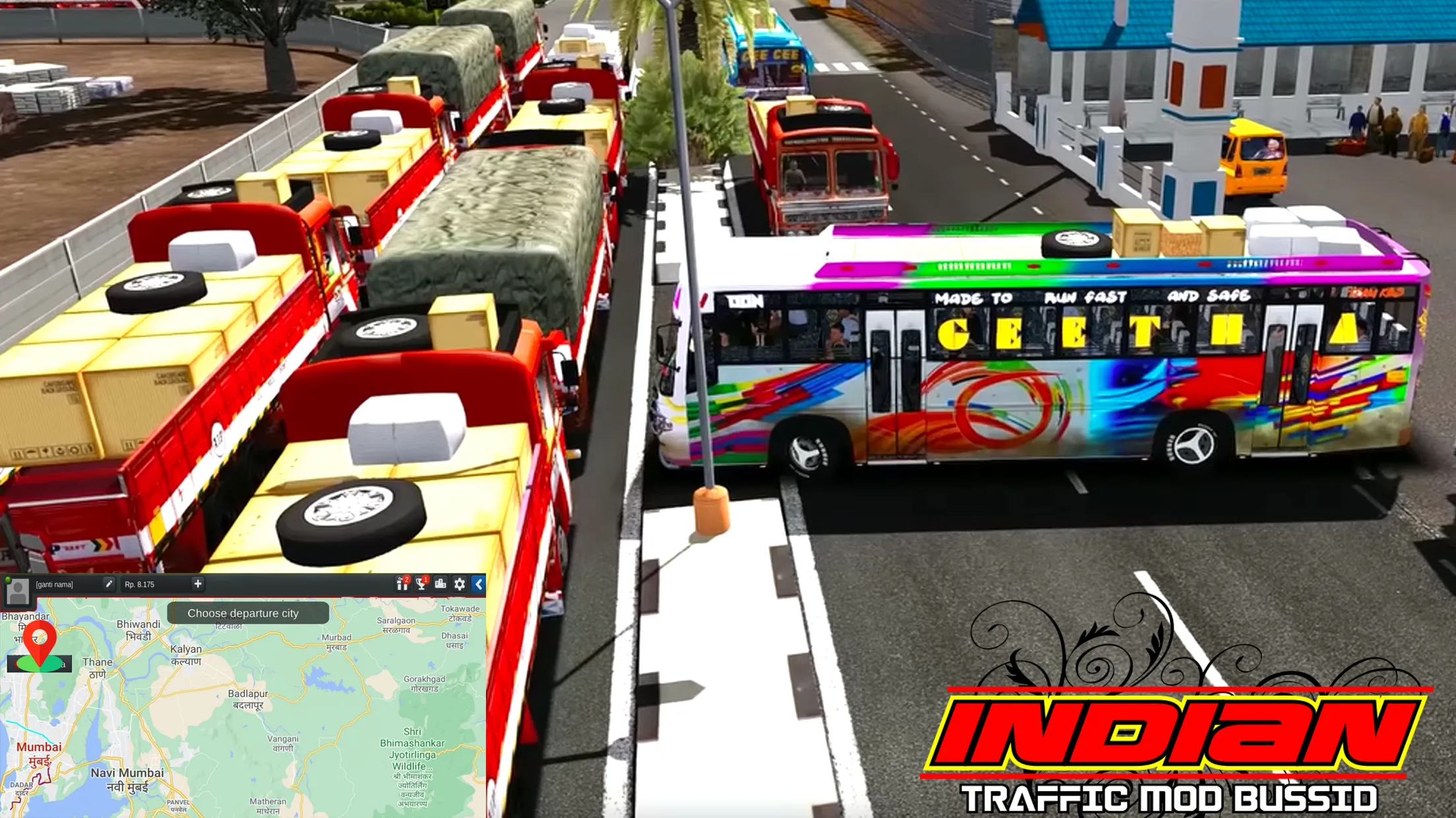 Indian Traffic Mod Bussid | Indus Appstore | Screenshot